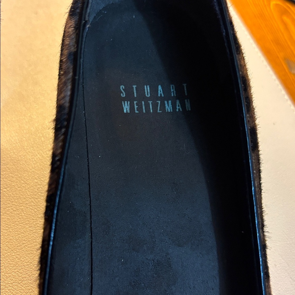 Stuart Weitzman Brown Leopard wedges 7M 7 M - Picture 3 of 5